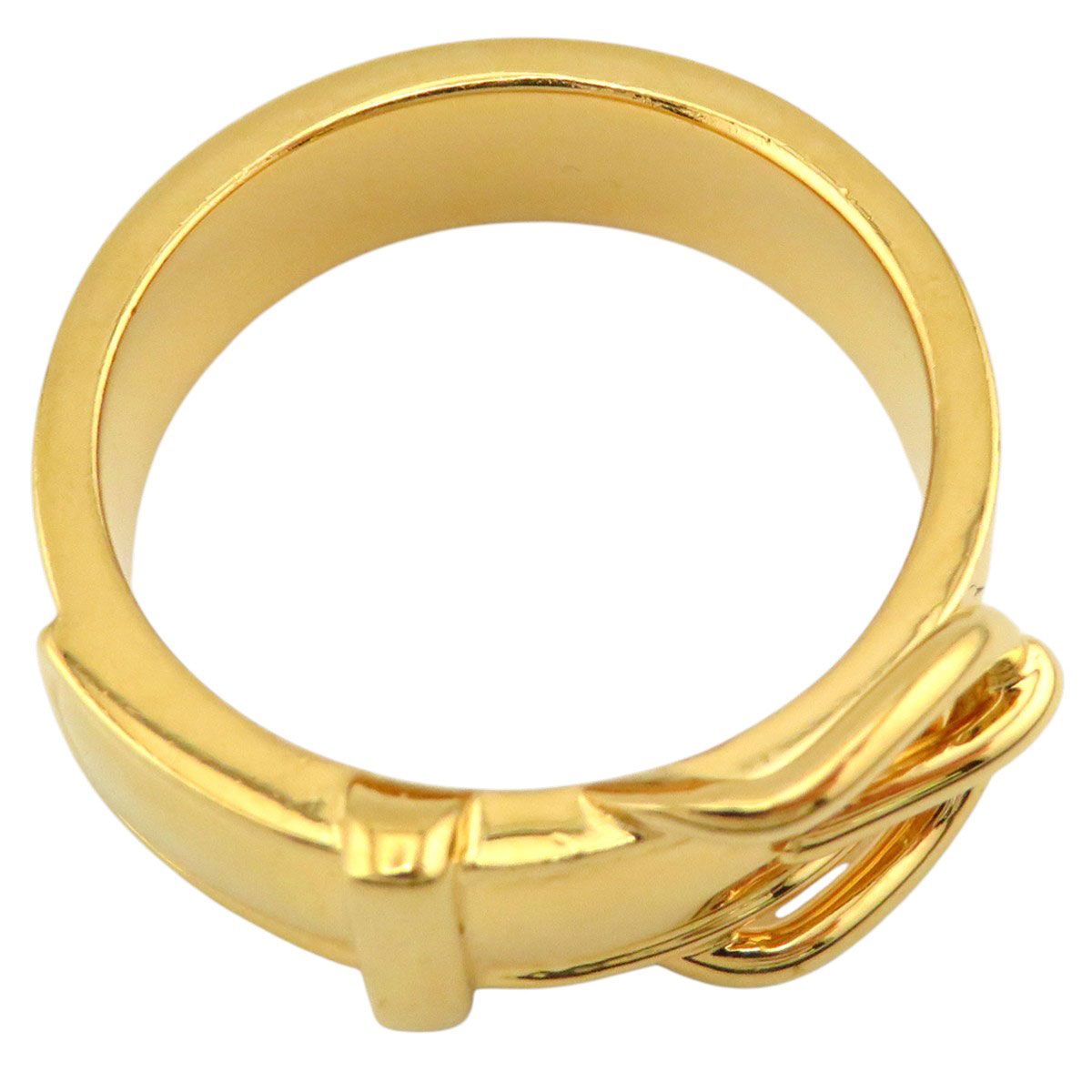 エルメス ベルト モチーフ スカーフ リング GP ユニセックス ゴールド