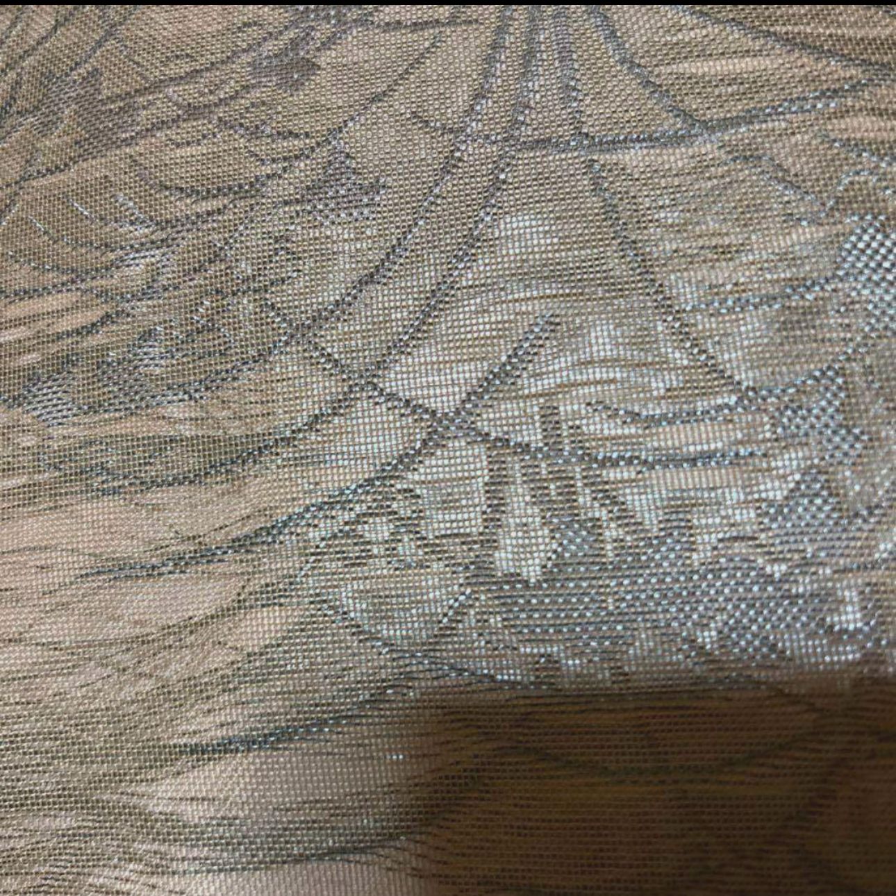 薄物 夏着物 高級化繊 紗紬風 小紋 フルセット 4点 美品 未使用近い