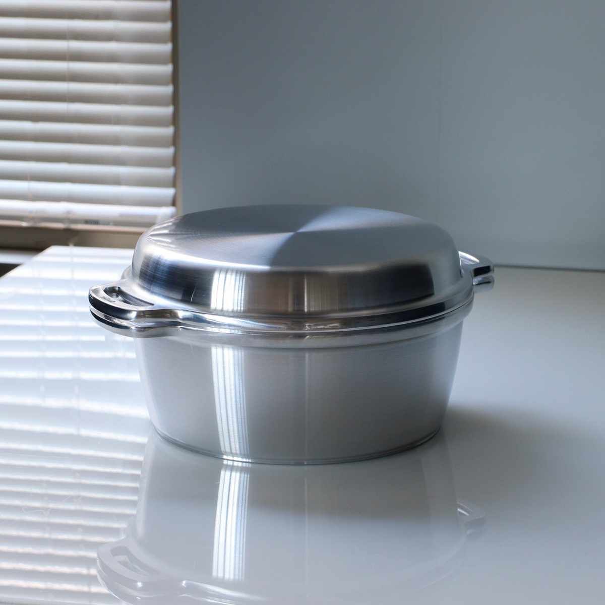 KING無水鍋24 24cm IH対応 日本製 （ ガス火対応 無水鍋 両手鍋 調理鍋