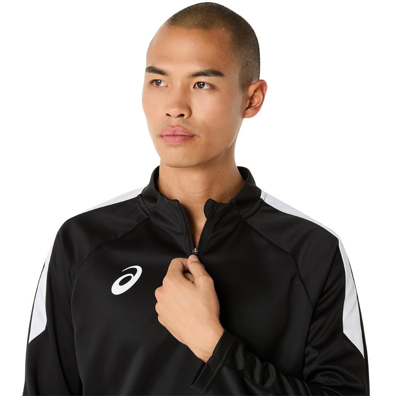 新品 [アシックス] サッカーウェア ハーフジッププラクティスシャツ