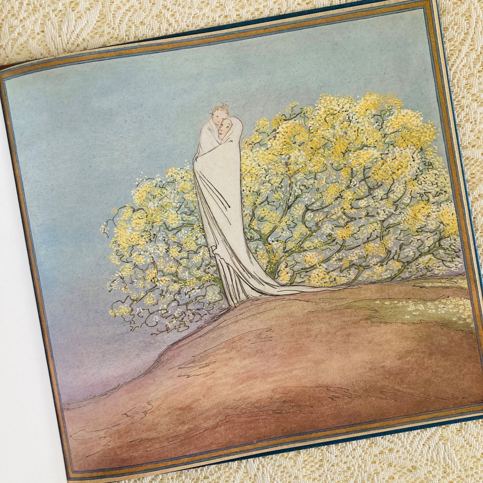 ル・メール挿絵の美しい絵本 イエス誕生の物語 大型本 洋書・古書