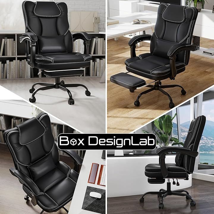 Box DesignLab オフィスチェア デスクチェア 社長椅子 リクライニング 