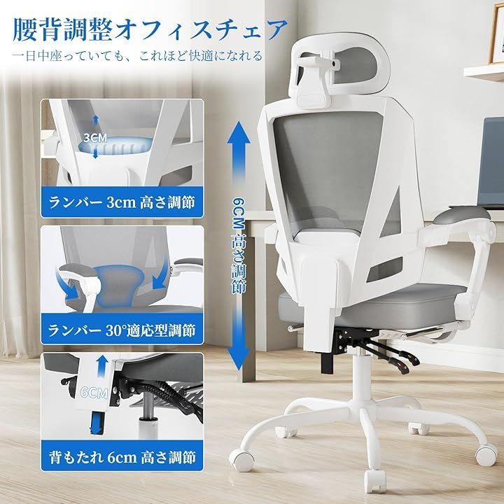 Box DesignLab オフィスチェア デスクチェア メッシュ 動的腰背部 