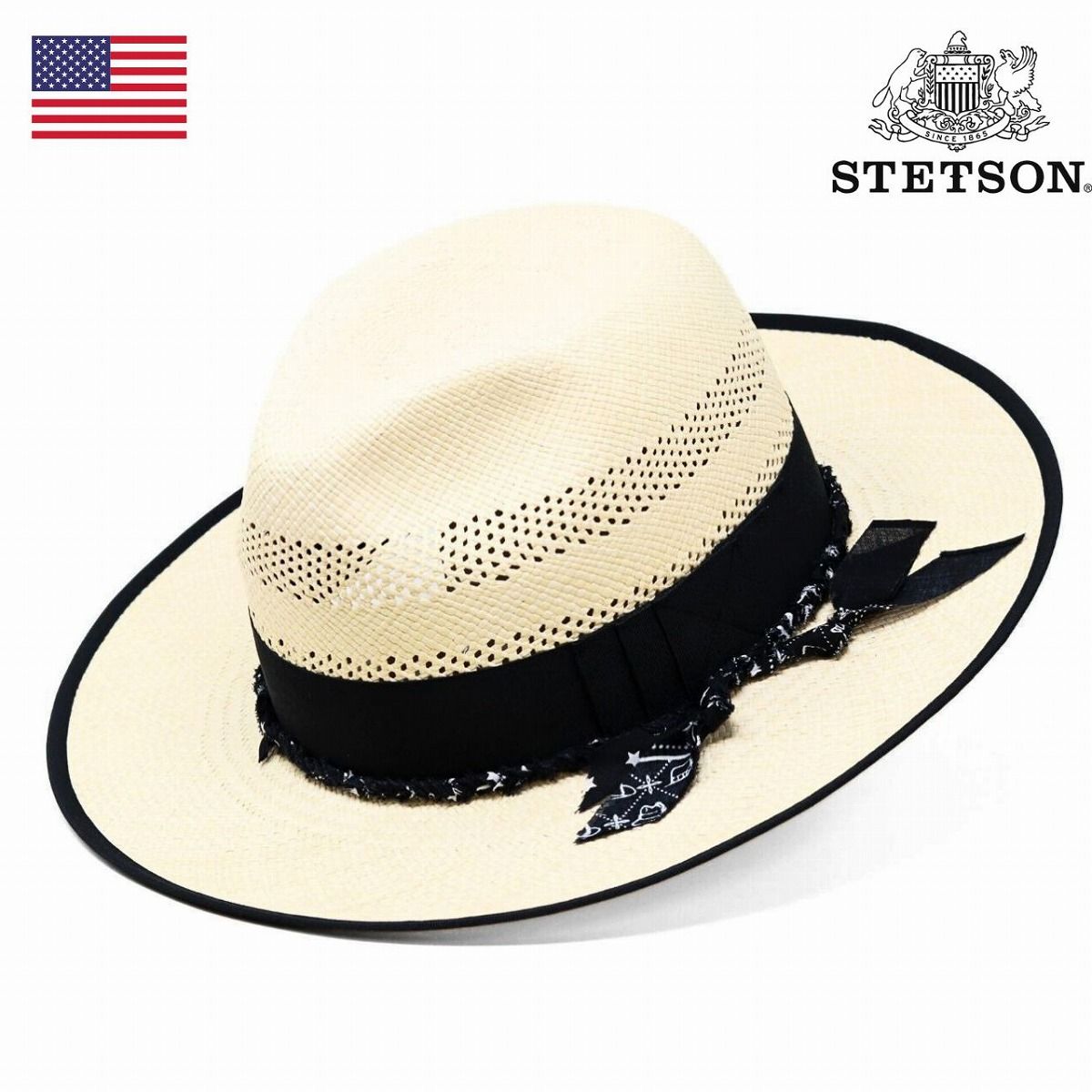 STETSON (ステットソン) パナマハット メンズ ハット 中折れ帽 サマー