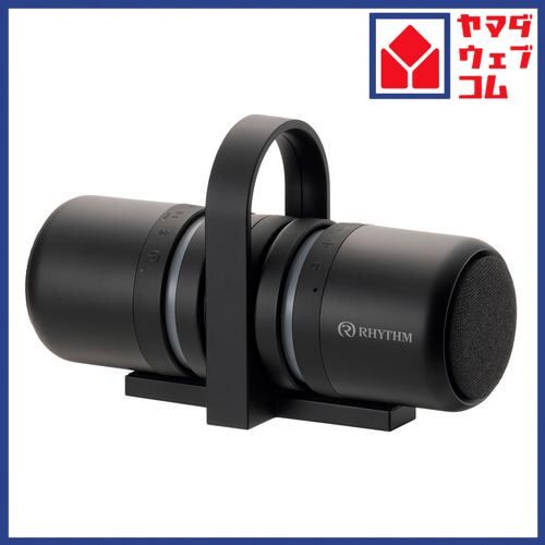 リズム 9YYA30RH02 防水ポータブルスピーカー Bluetooth対応 ブラック