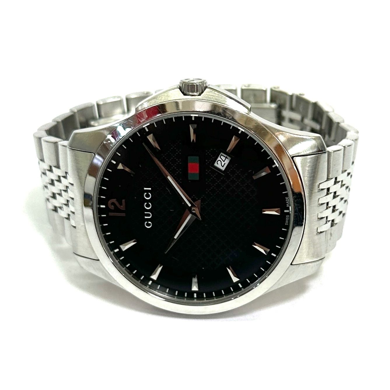 楠本質店/元住吉】グッチ GUCCI 126.3 Gタイムレス メンズウォッチ SS