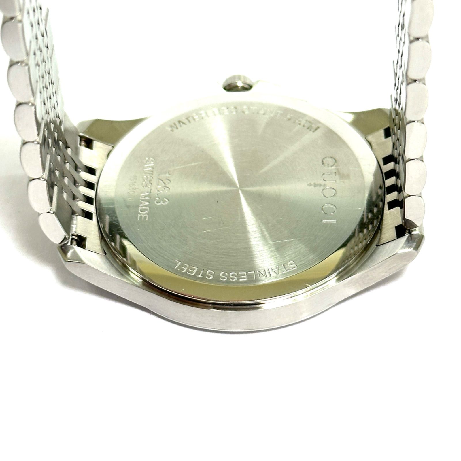 楠本質店/元住吉】グッチ GUCCI 126.3 Gタイムレス メンズウォッチ SS