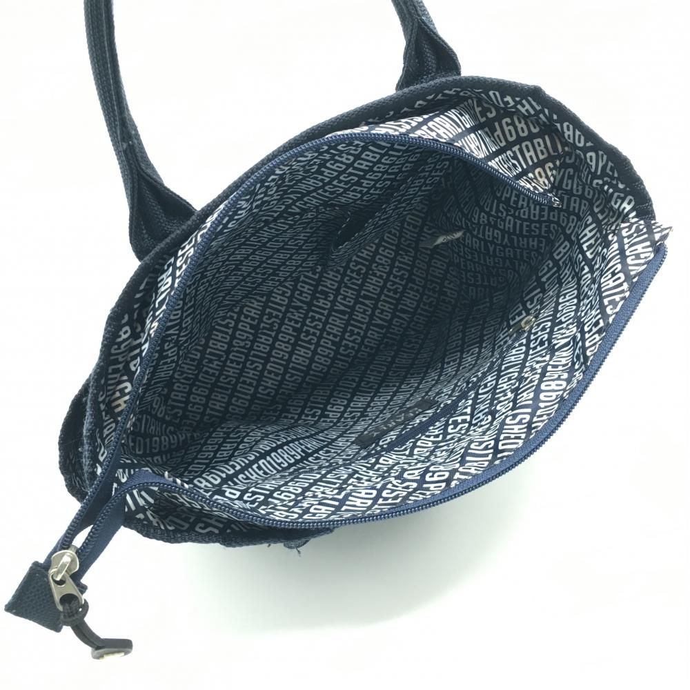 パーリーゲイツ カートバッグ ネイビー 内外ポケット ニコちゃん