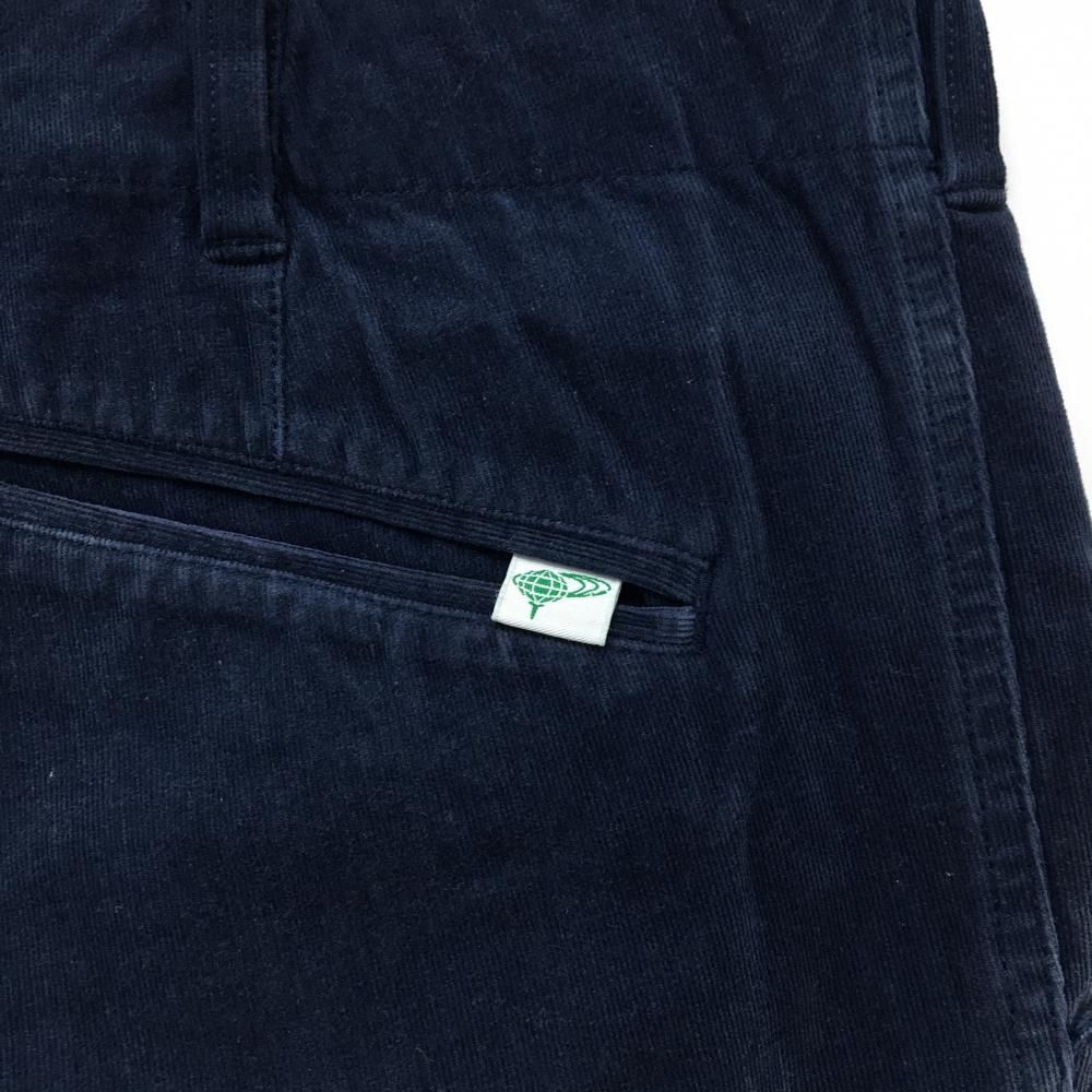 ビームスゴルフ コーデュロイパンツ ネイビー サイドジップ ストレッチ