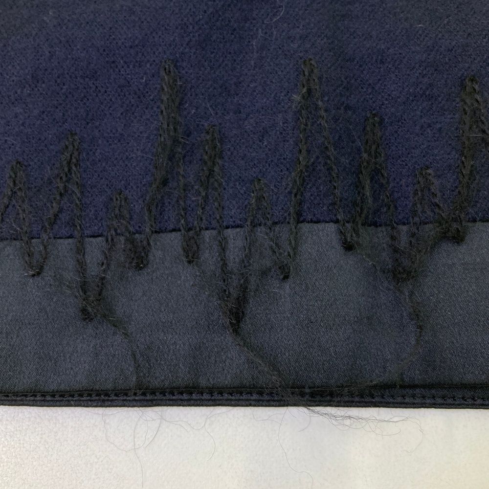 サイズ：42 LANVIN SPORT ランバン スポール 裏地付スカート ネイビー