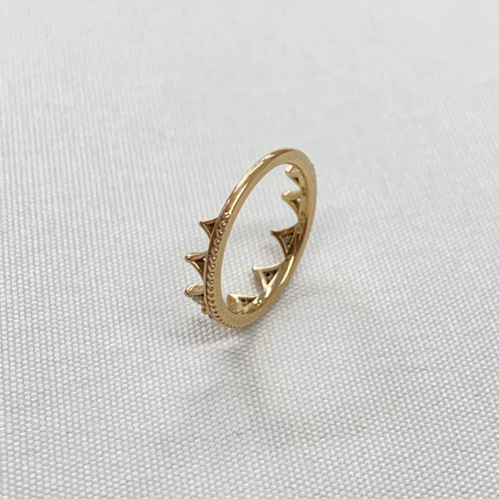 m5281 ノジェス NOJESS D0.02ct K10 リング - メルカリ