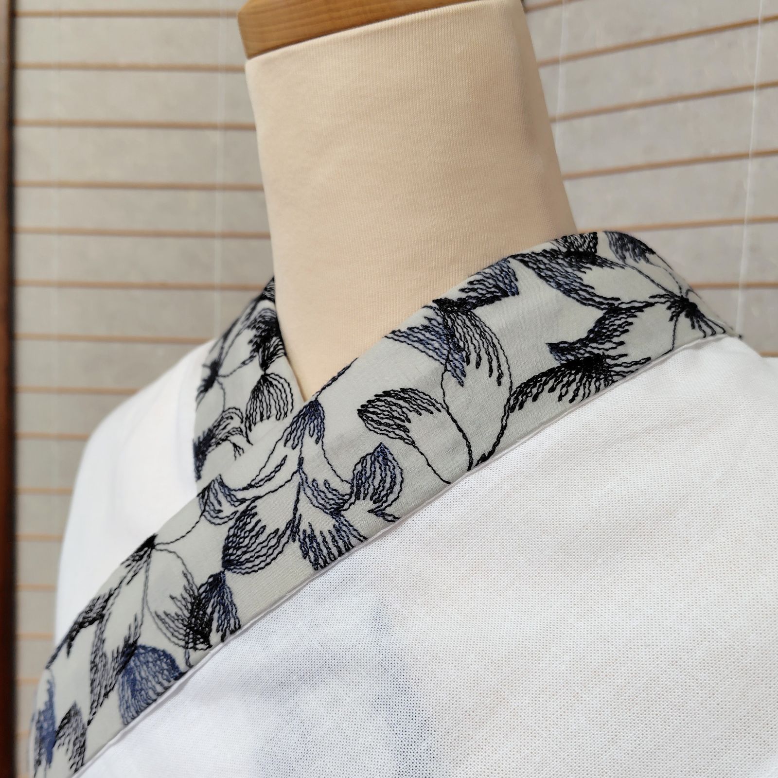 半襦袢 うそつき衿】半襦袢ジレ かんたん半襦袢 ハンドメイド【ふらわ 
