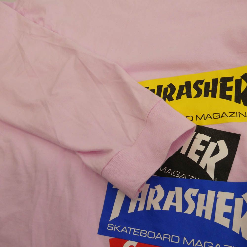 Supreme シュプリーム 21AW Multi Logo L/S Tee マルチ ロゴ 長袖 Tシャツ カットソー ピンク系 マルチカラー系 XL【中古】 Supreme シュプリーム 21AW Multi Logo L/S Tee マルチ ロゴ 長袖 T