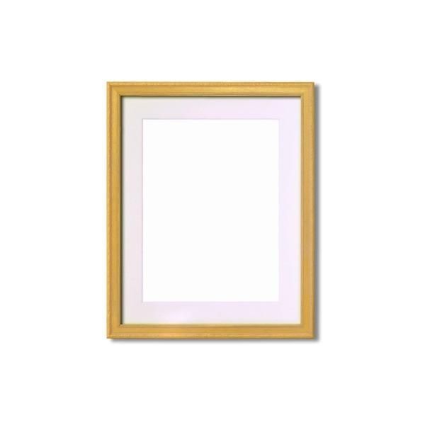 軽量水彩額 〕 柄入り 水彩額 マット付 F6 ゴールド 金水彩額 銀水彩額