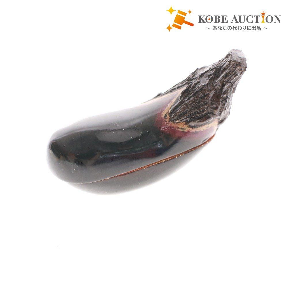 □ 香合 茄子 要人作 茶道具 漆芸 茄子形 木製 乾漆製 - メルカリ