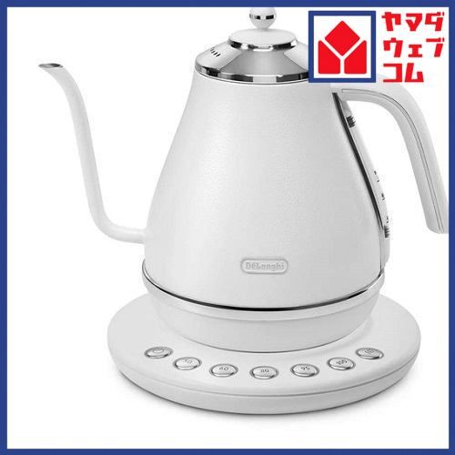 デロンギ KBOE1230JW 温度調節電気ケトル アイコナ 1000ml 白 【公式 デロンギ KBOE1230JW 温度調節電気ケトル アイコナ 1000ml 白 【公式