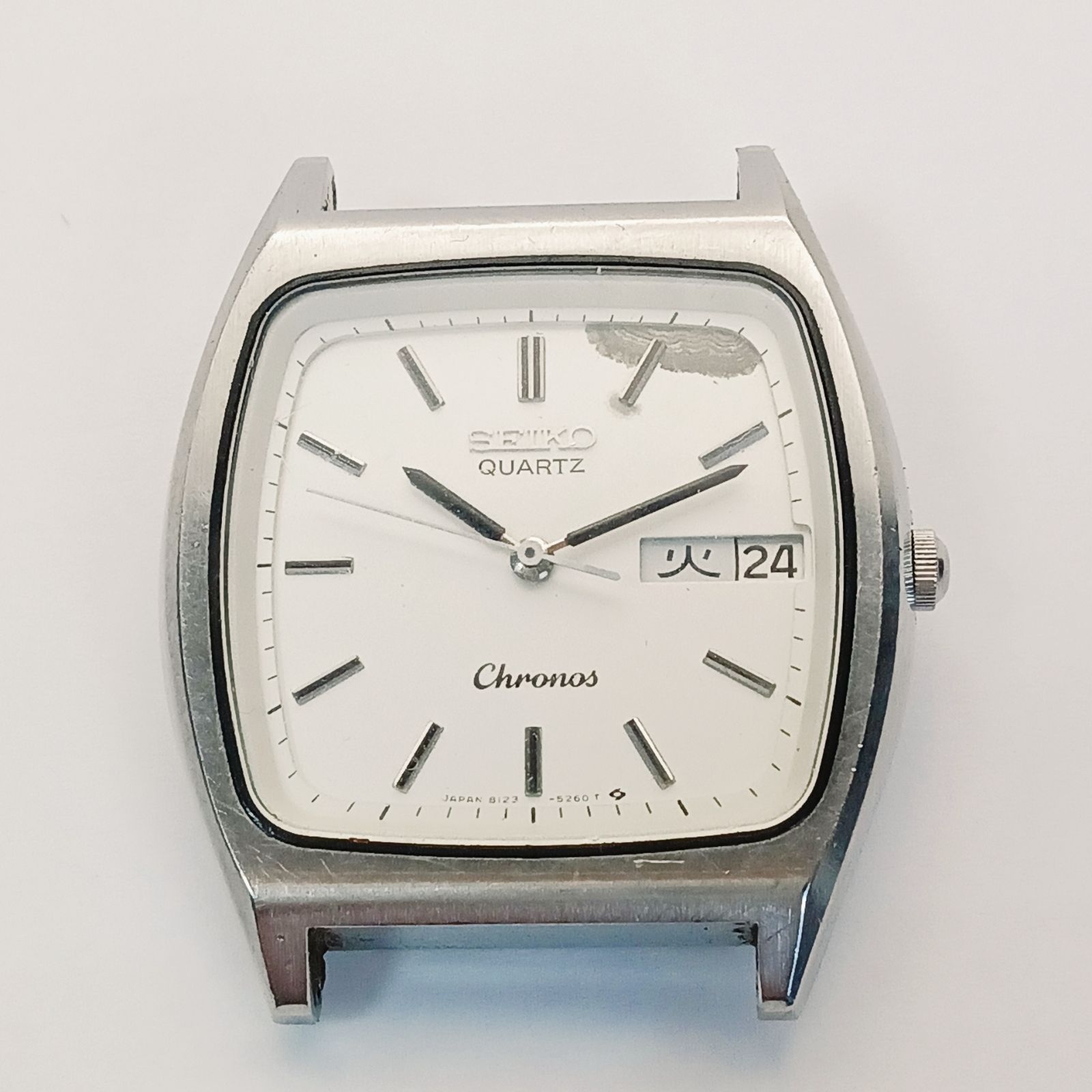 稼働 良品】0224-3 SEIKO Chronos セイコー クロノス 8123-5240 メンズ 