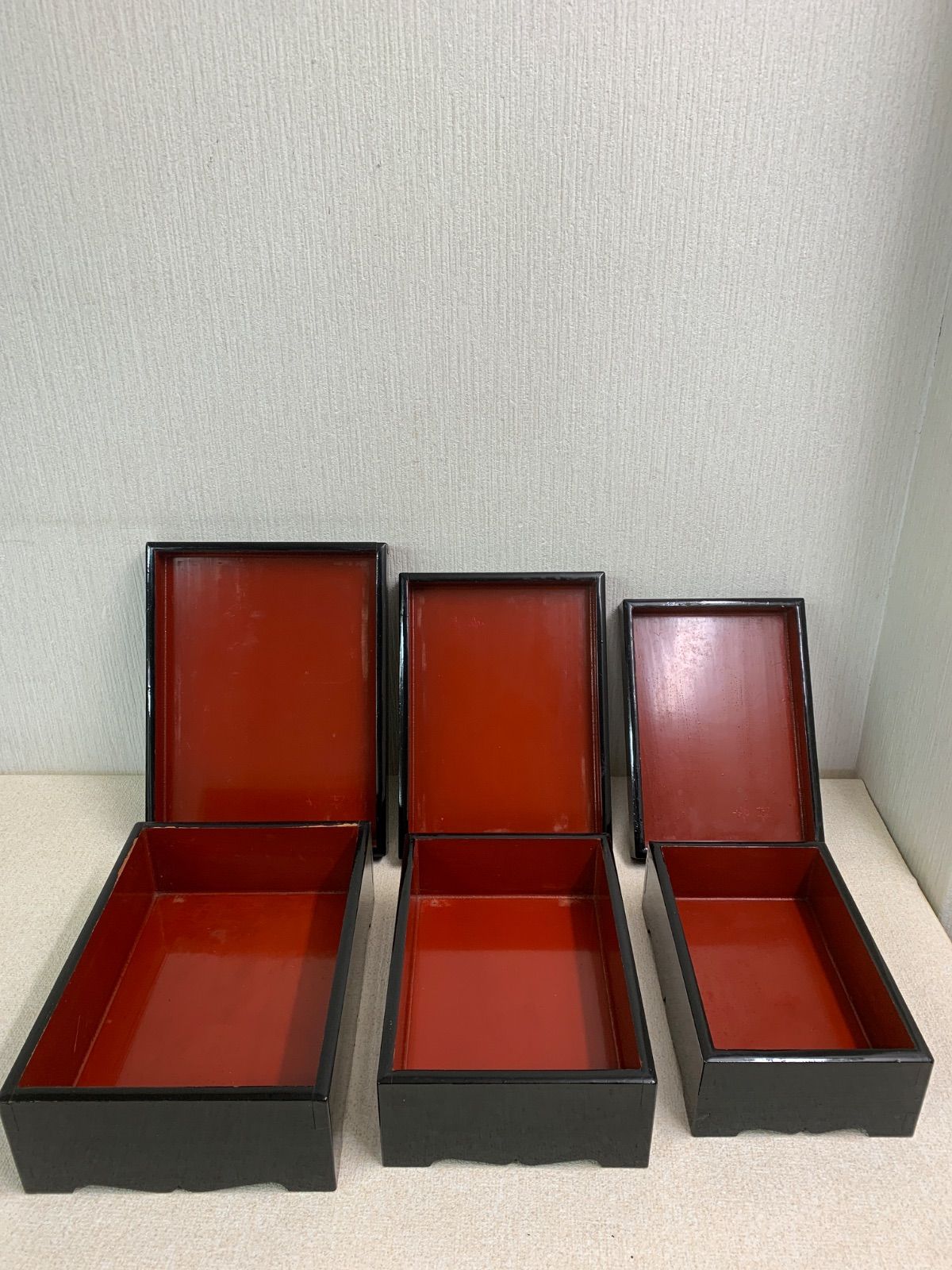 フォロー割対象商品】切溜 きりだめ 五段入れ子 5段重箱 木製 漆器