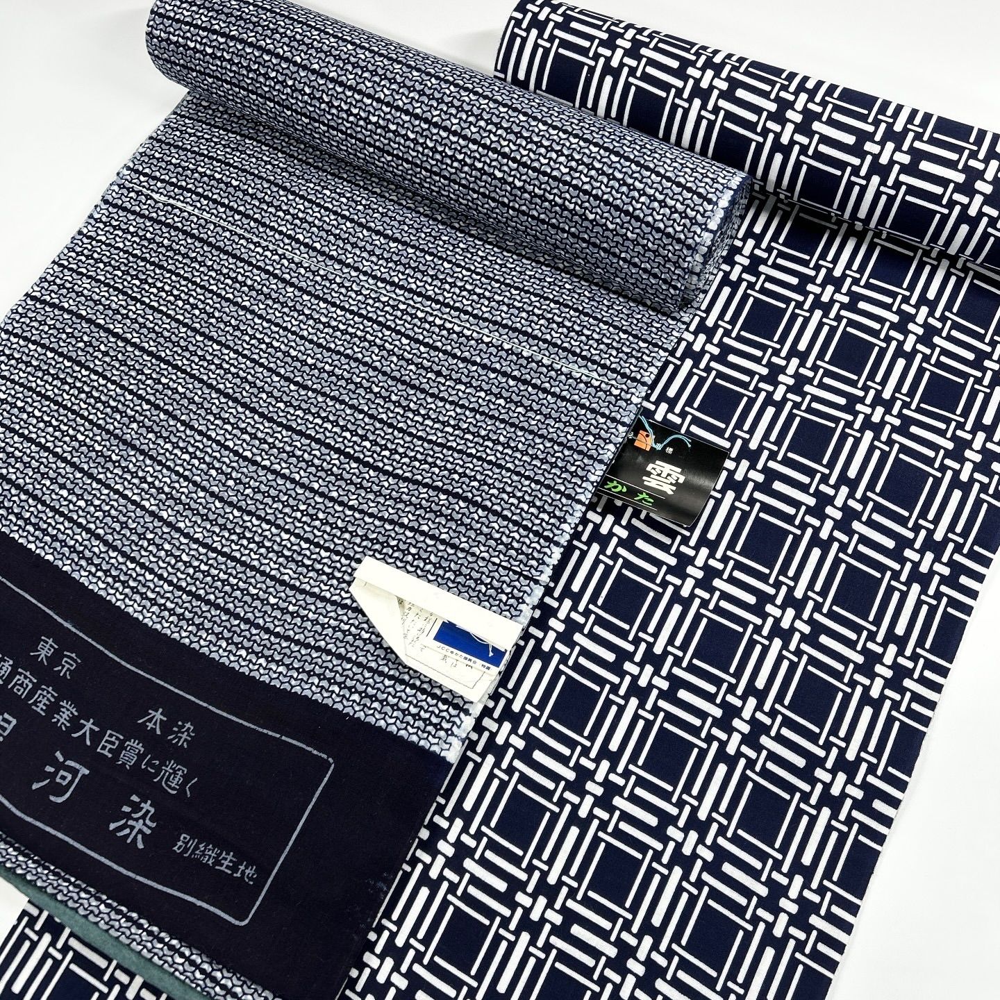 浴衣 反物 2本 綿 同梱購入歓迎 リメイク用 和裁練習用【B368】 - メルカリ