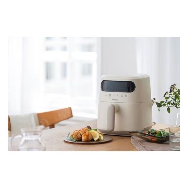 IRIS OHYAMA アイリスオーヤマ 過熱水蒸気エア フライヤー アイボリー