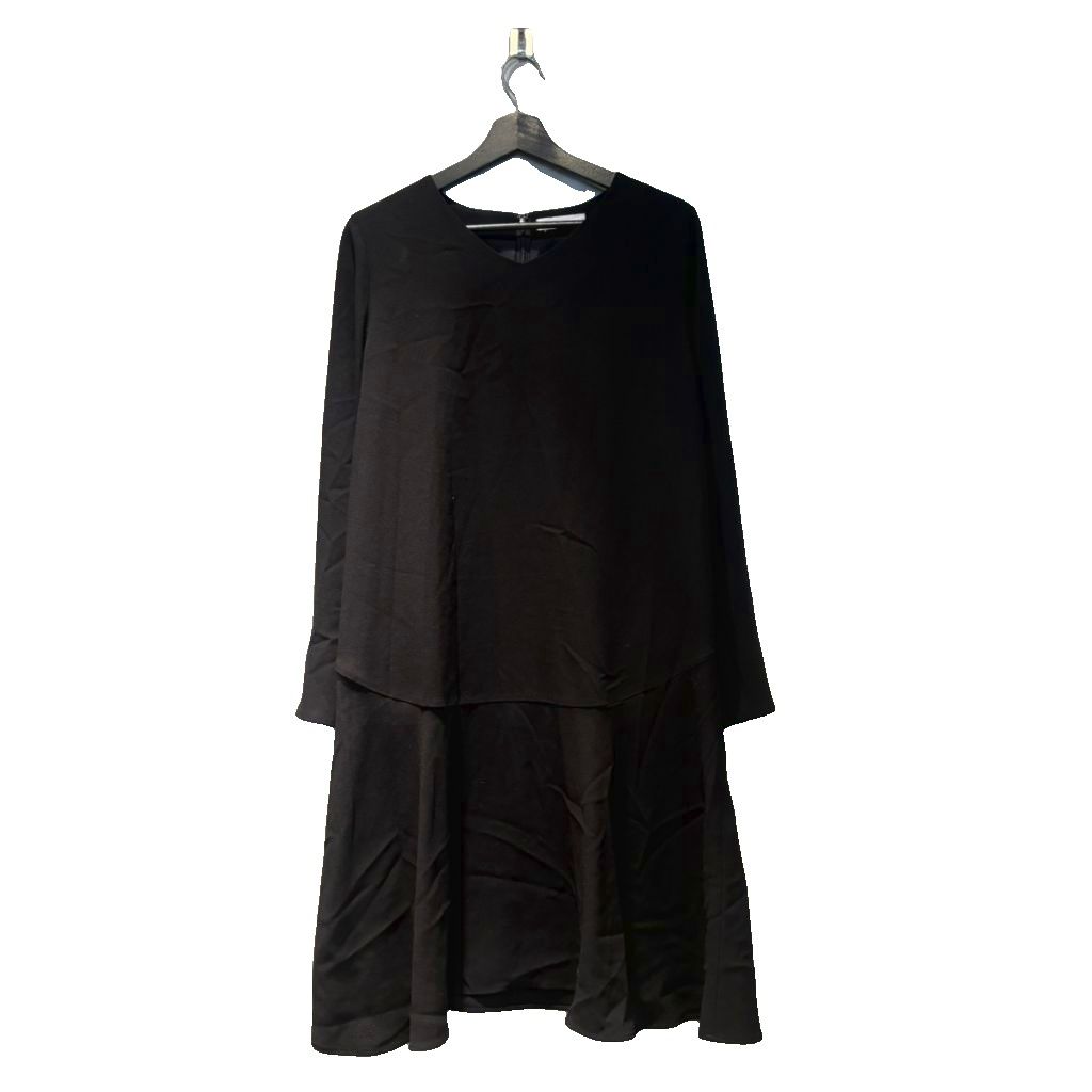 ダーマコレクション dama collection ワンピース 膝丈 長袖 15AR 黒