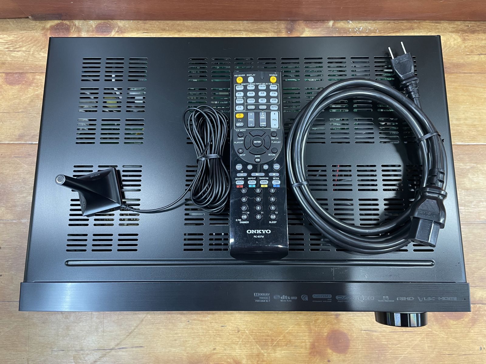 T☆ONKYO 7.1ch AVアンプ TX-NR616 ブラック リモコンあり 足欠損