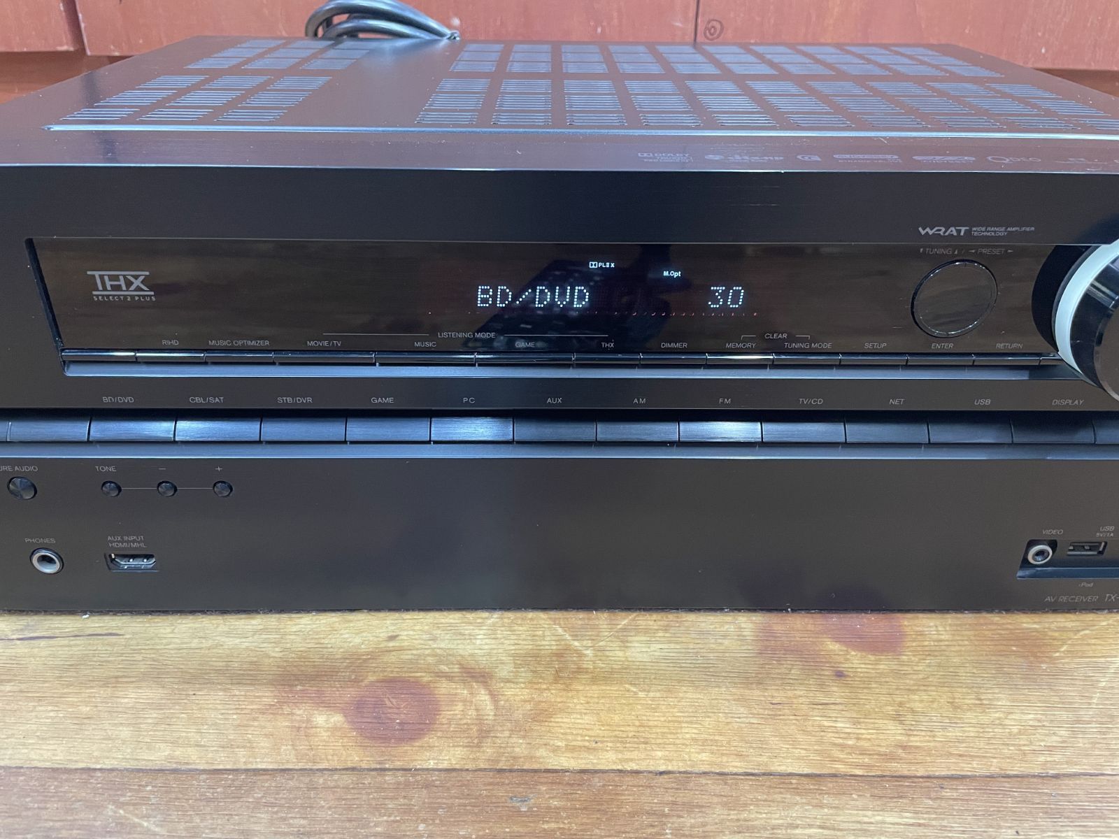 T☆ONKYO 7.1ch AVアンプ TX-NR616 ブラック リモコンあり 足欠損