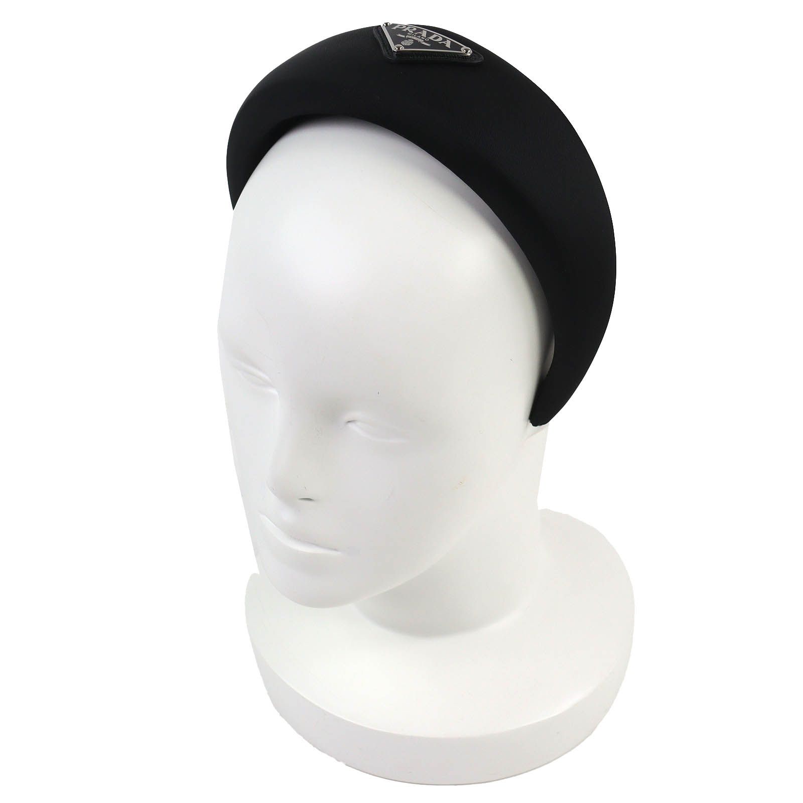 極美品△PRADA プラダ 1IH016 トライアングルロゴ 三角ロゴプレート RE