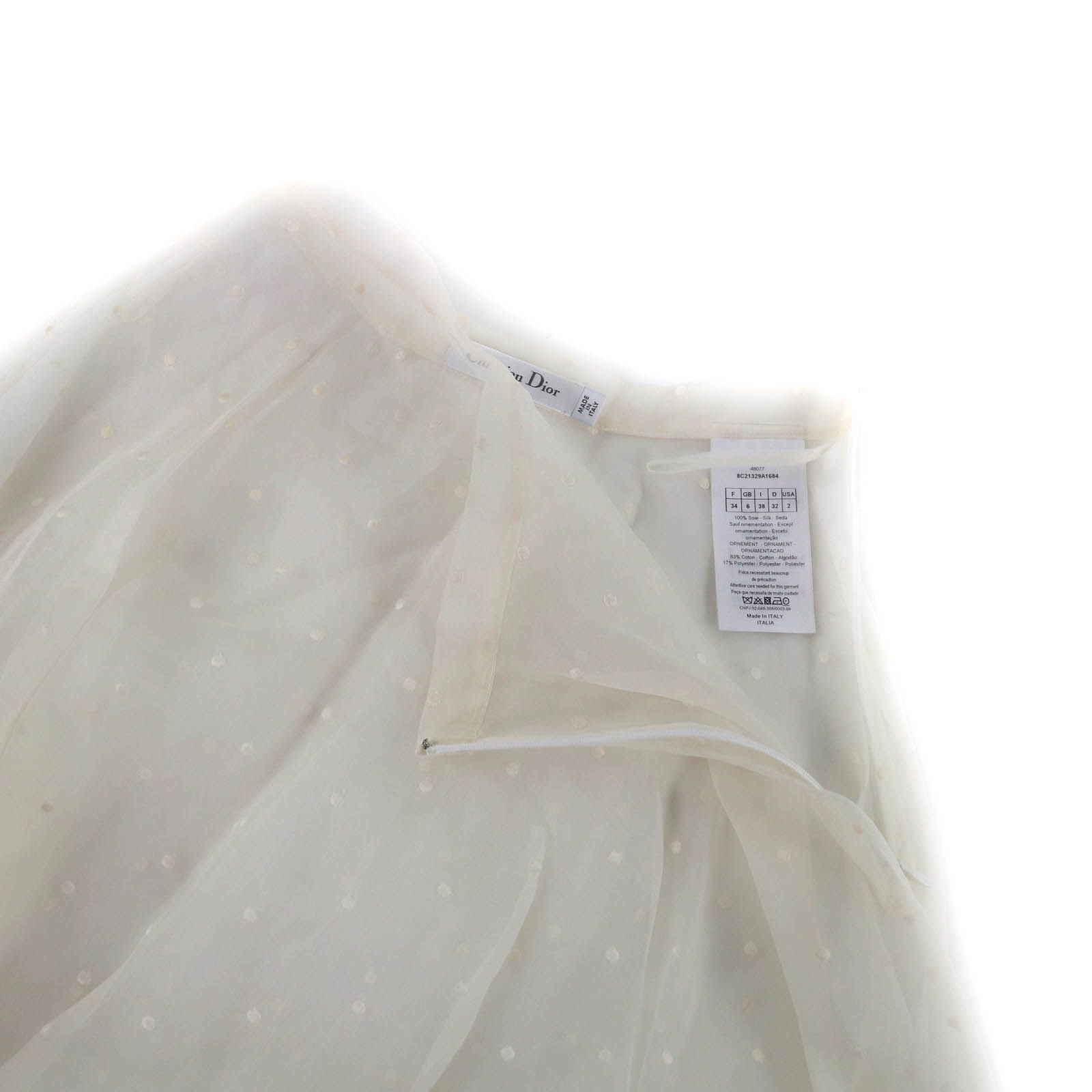 極美品☆Christian Dior クリスチャンディオール 8C21329A1684 シルク