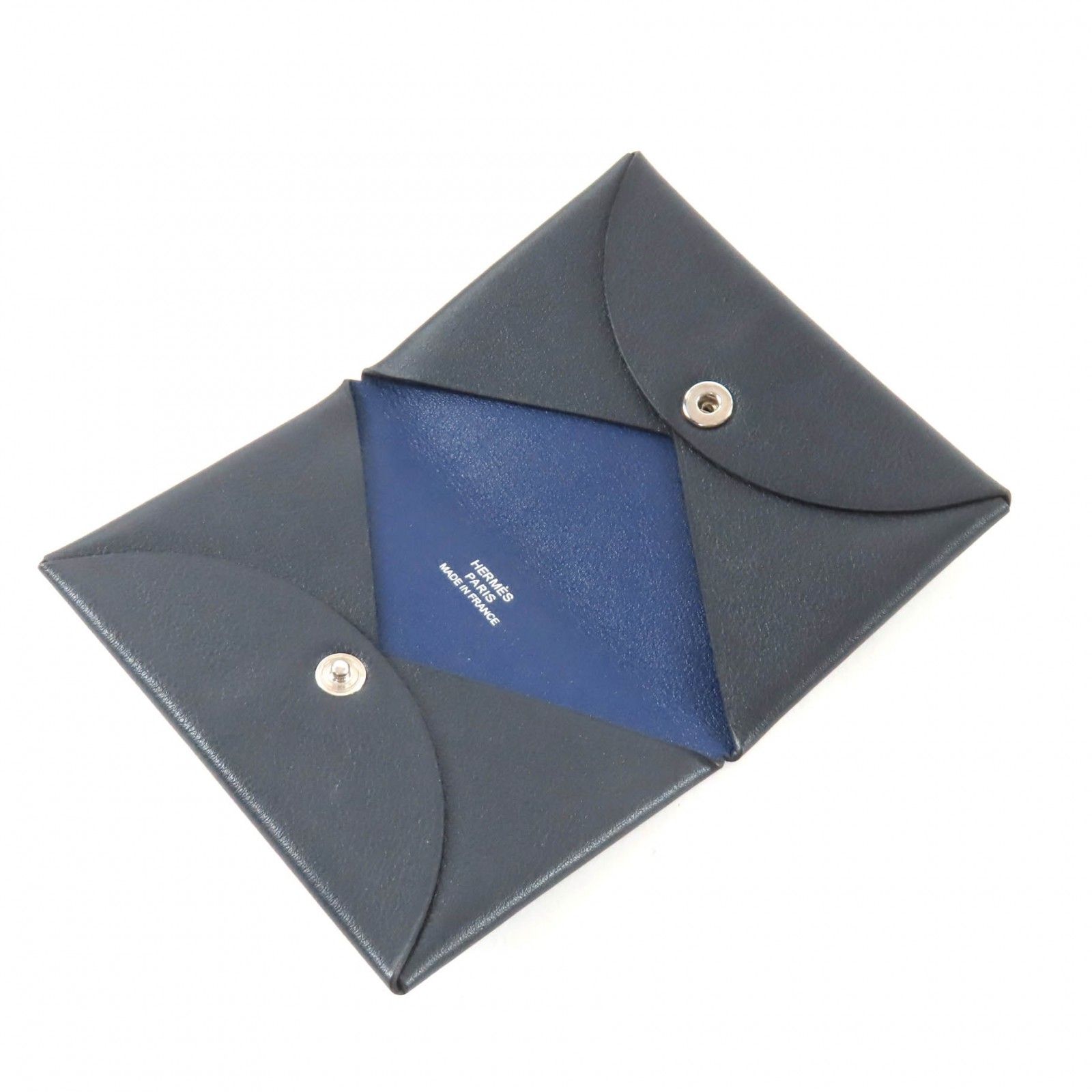極美品☆HERMES エルメス カルヴィ ダークネイビー スイフト シルバー