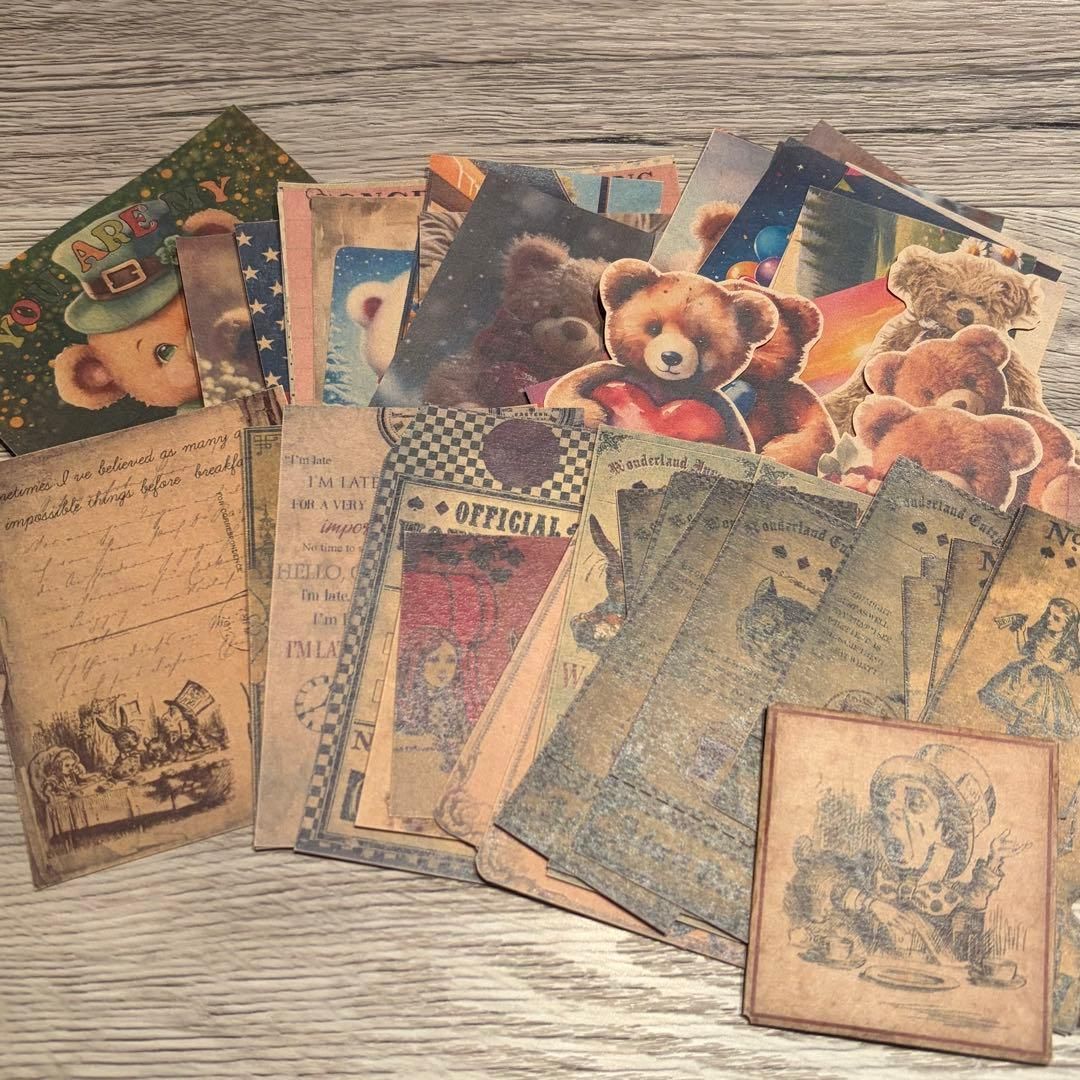 お得パック17☆コラージュ素材 ジャンクジャーナル レトロ