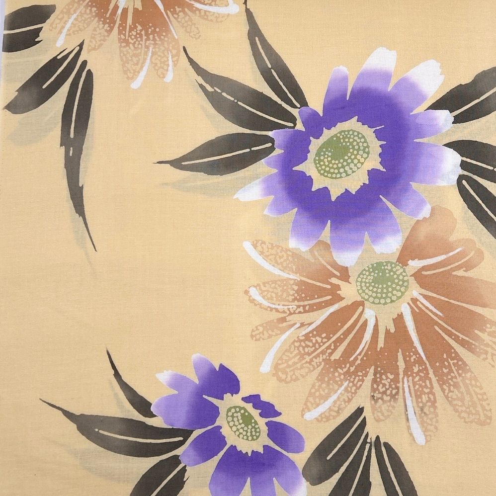 浴衣 反物 1本 綿 同梱購入歓迎 リメイク用 和裁練習用【B369】 - メルカリ