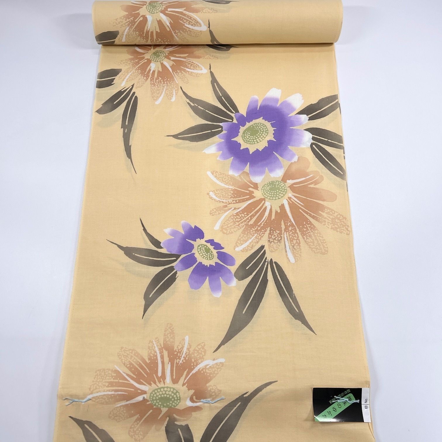 浴衣 反物 1本 綿 同梱購入歓迎 リメイク用 和裁練習用【B369】 - メルカリ