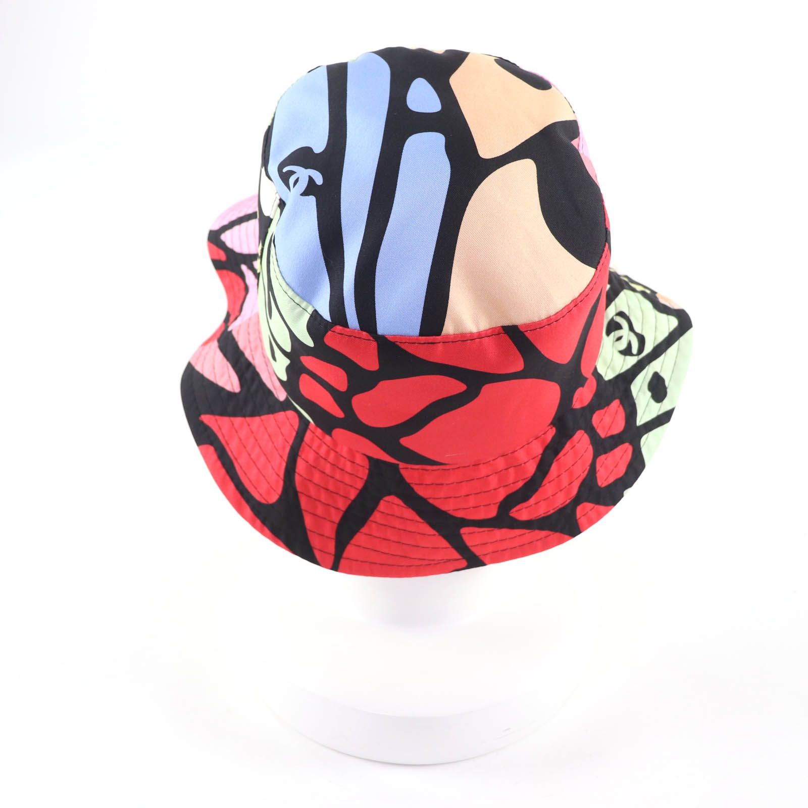 極美品☆CHANEL シャネル シルク100％ ココマークプレート付 カメリア