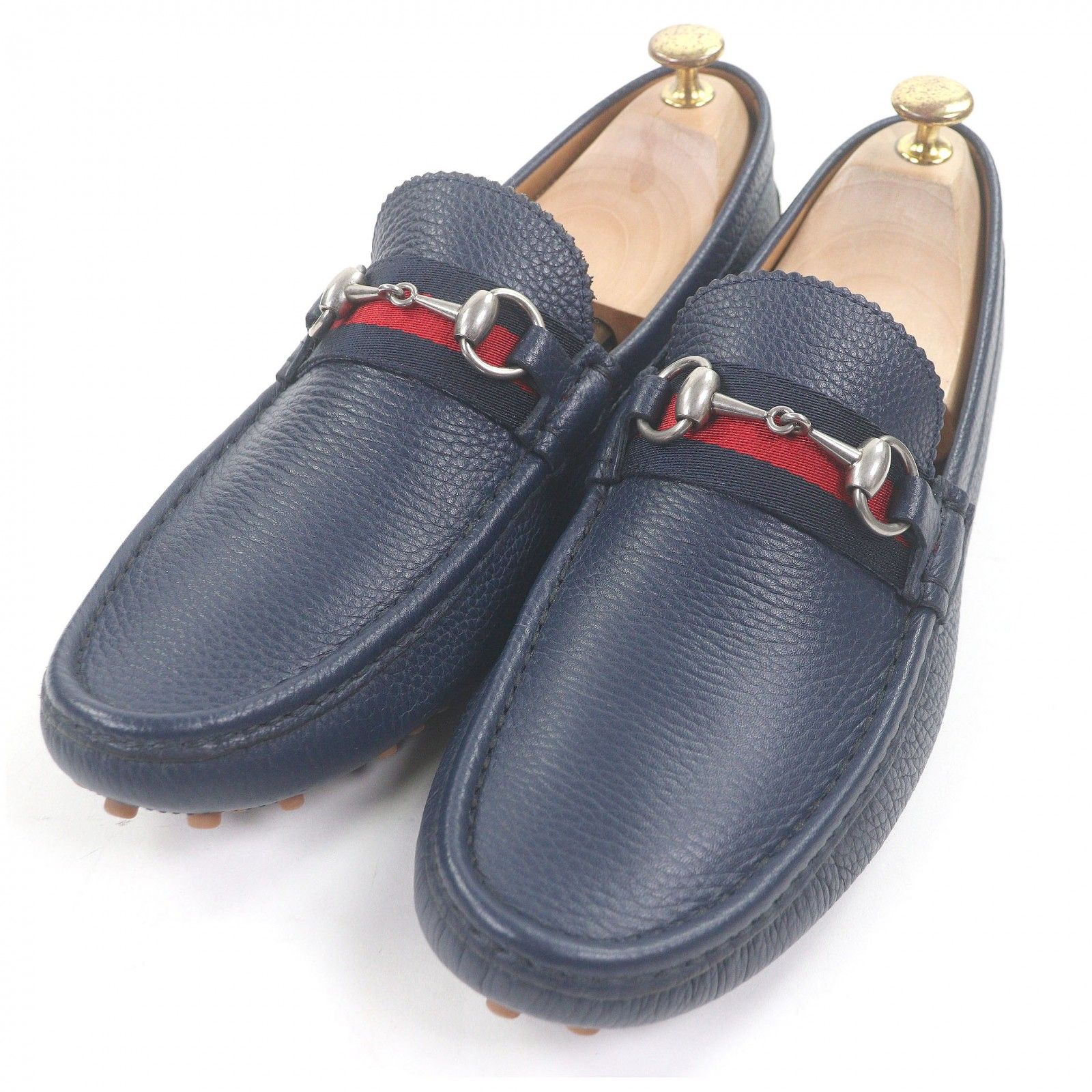 極美品□GUCCI グッチ 322741 レザー シェリーライン ホースビット