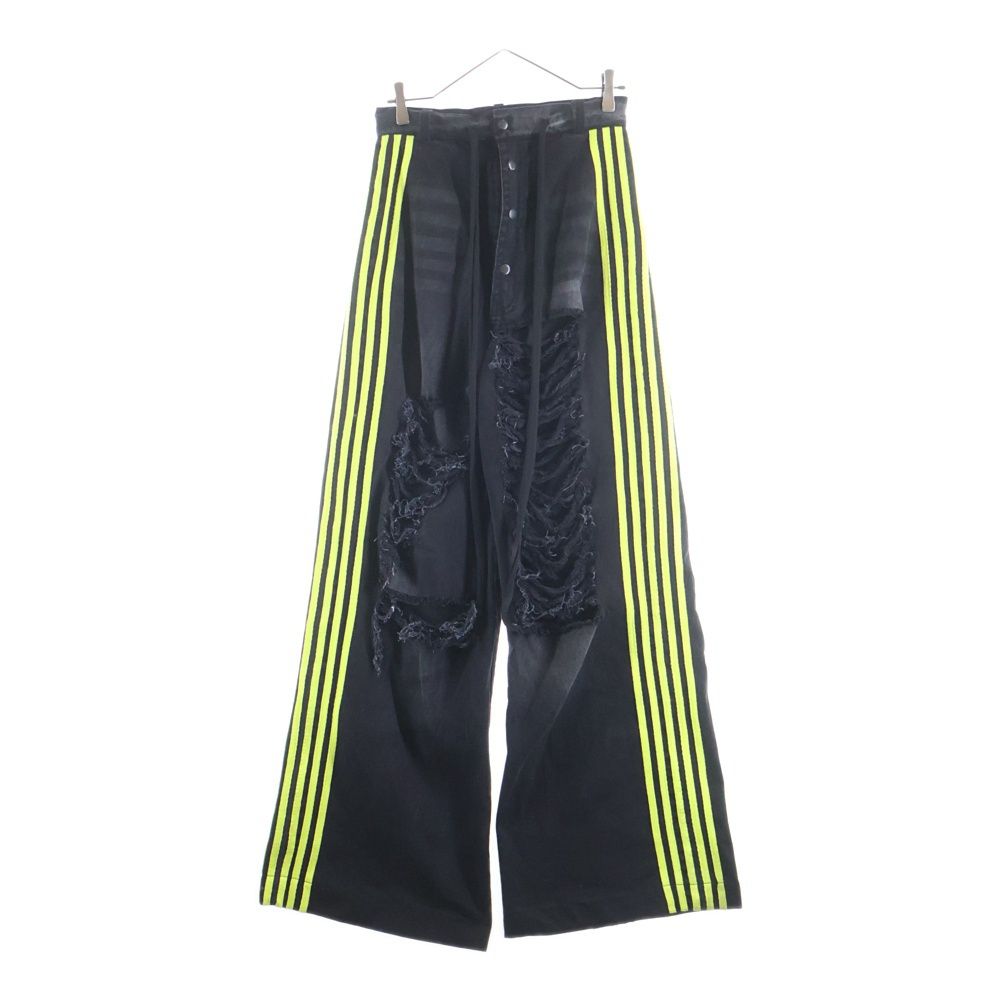 YORI SPORT (ヨリ スポーツ) 5STRIPE DENIM ダメージ加工 サイド