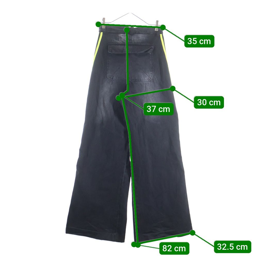 YORI SPORT (ヨリ スポーツ) 5STRIPE DENIM ダメージ加工 サイド