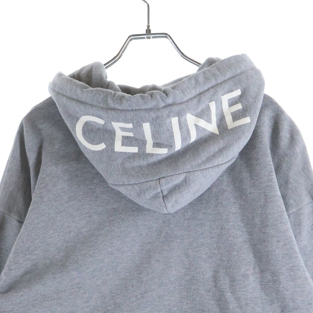 CELINE (セリーヌ) Hooded Logo Loose Zip Hoodie 2Y535052H