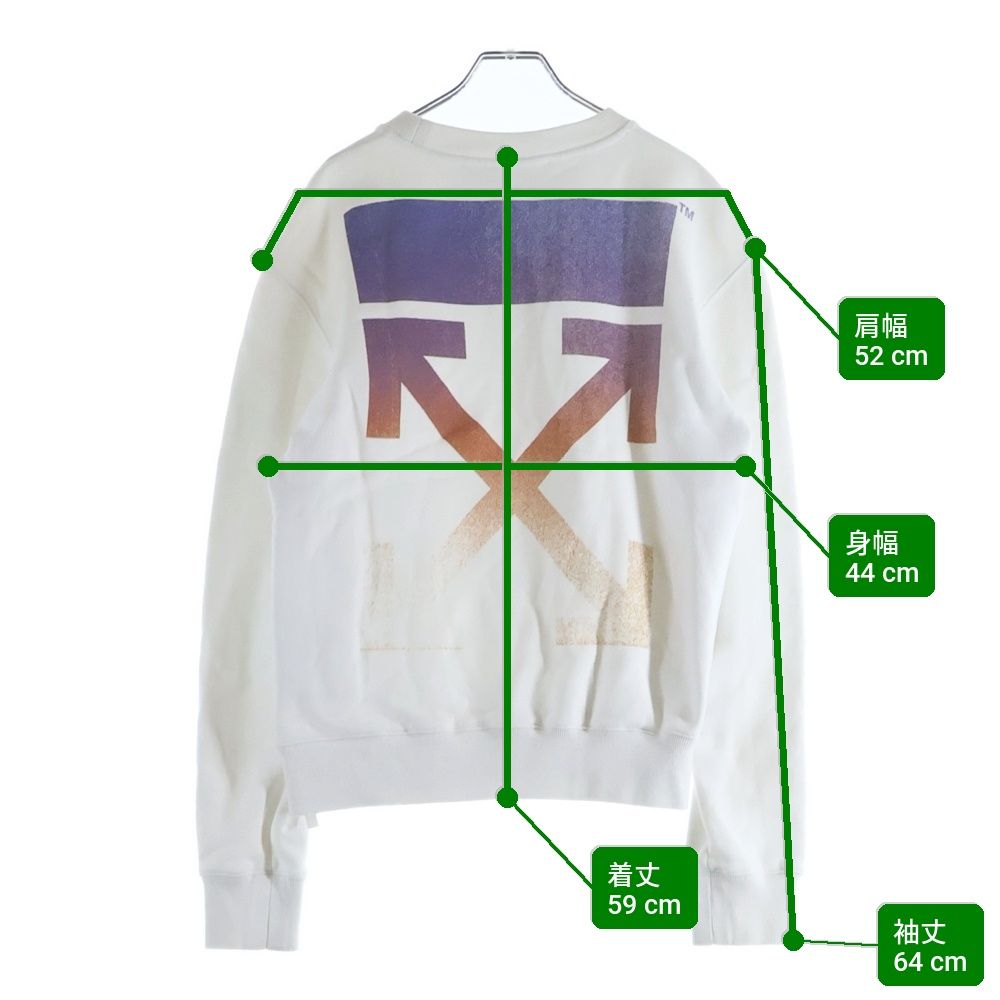 OFF-WHITE Arrow 21AW Abloh Checked グラデーションバックアローロゴ