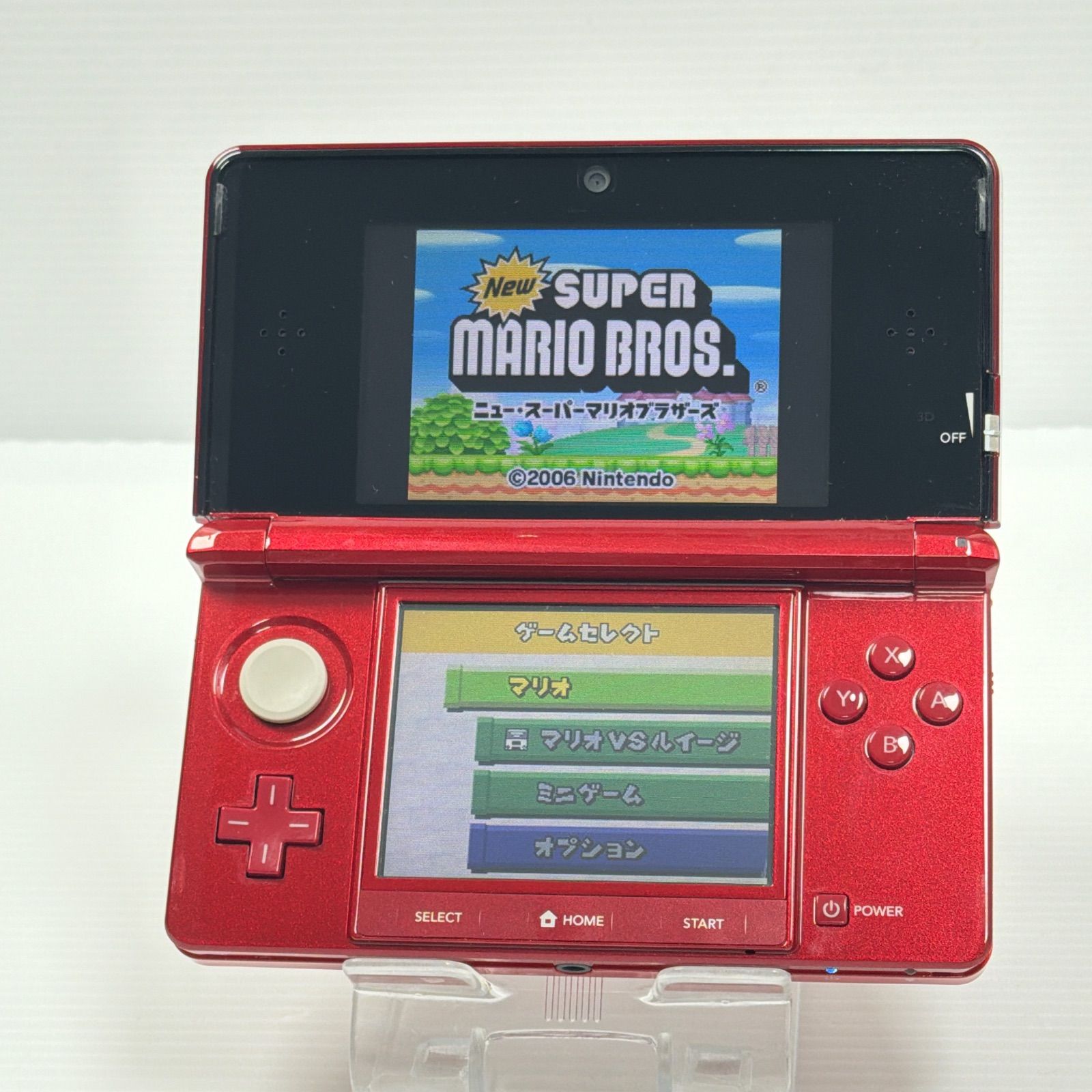 極美品 ニンテンドー 3DS フレアレッド 遊べるセット 動作確認済み ds