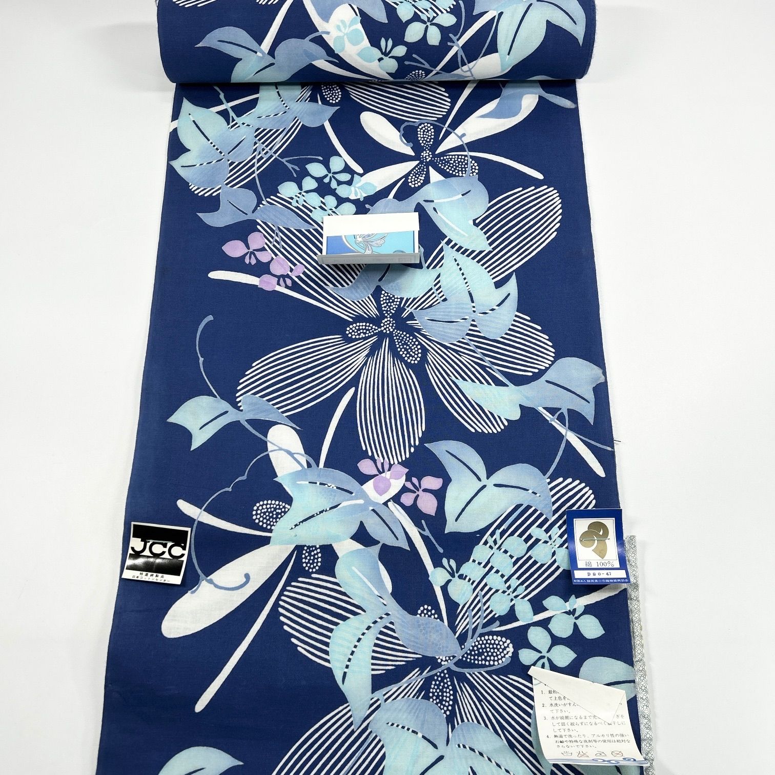 浴衣 反物 1本 綿 同梱購入歓迎 リメイク用 和裁練習用【B370】 - メルカリ