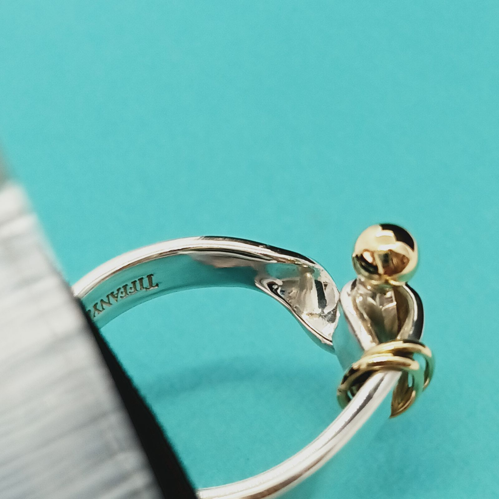 新品仕上げ】オールドティファニー TIFFANY フック＆アイ リング SV925