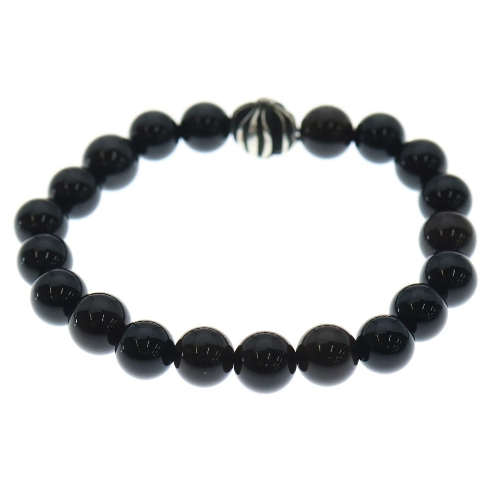 CHROME HEARTS (クロムハーツ) 8mm BEAD 8mmビーズブレス オニキス