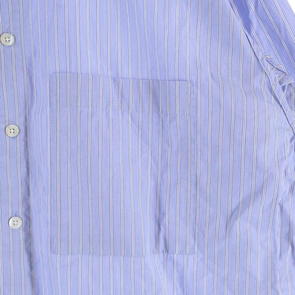 YOKE (ヨーク) 21AW ×THOMAS MASON STRIPED PIPING SHIRT トーマス