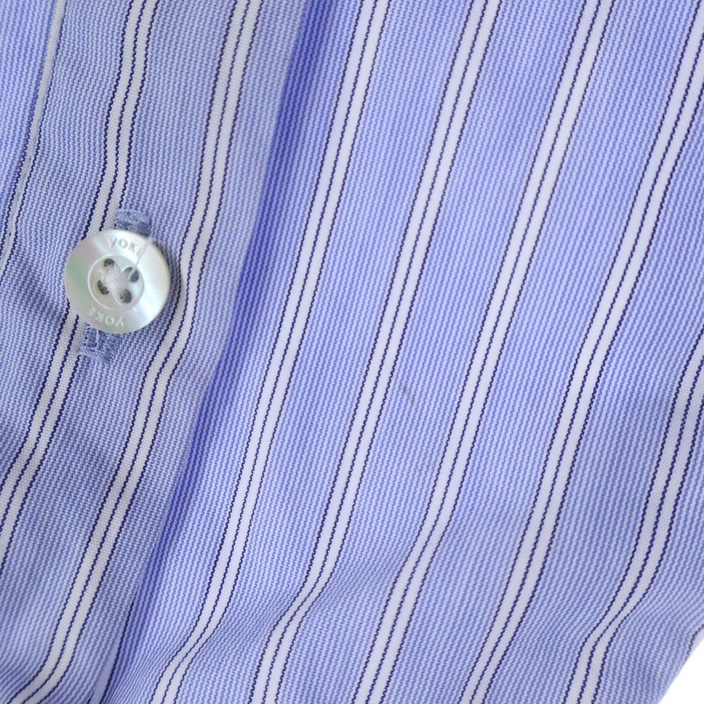 YOKE (ヨーク) 21AW ×THOMAS MASON STRIPED PIPING SHIRT トーマス