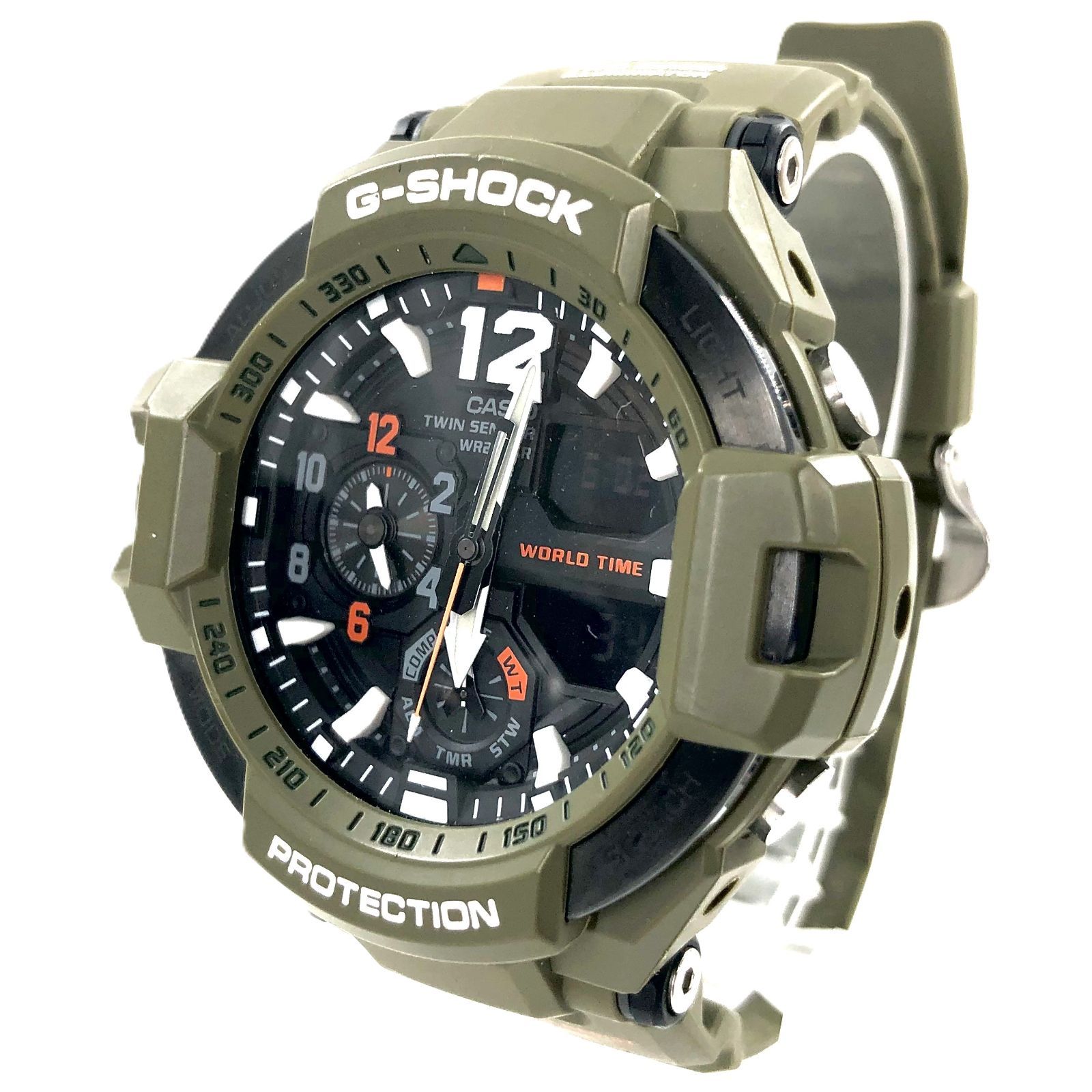 CASIO カシオ G-SHOCK ジーショック GA-1100KH ラバー/QZ ブラック文字