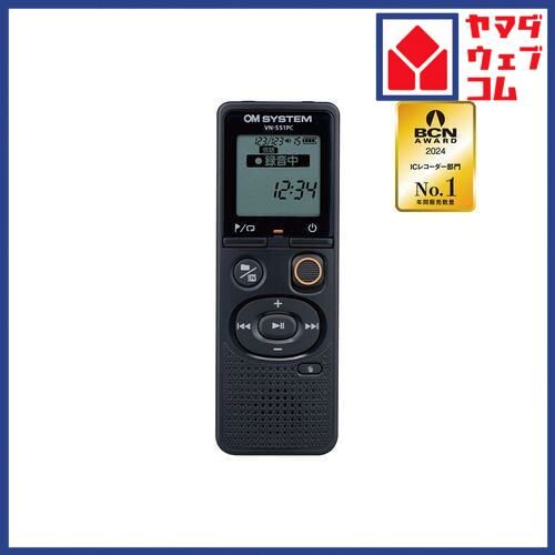 OMデジタルソリューションズ VN-551PC BLK ICレコーダー OM SYSTEM