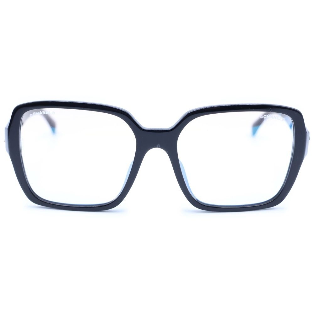 CHANEL (シャネル) スクエア シェイプ サングラス ブラック アセテート