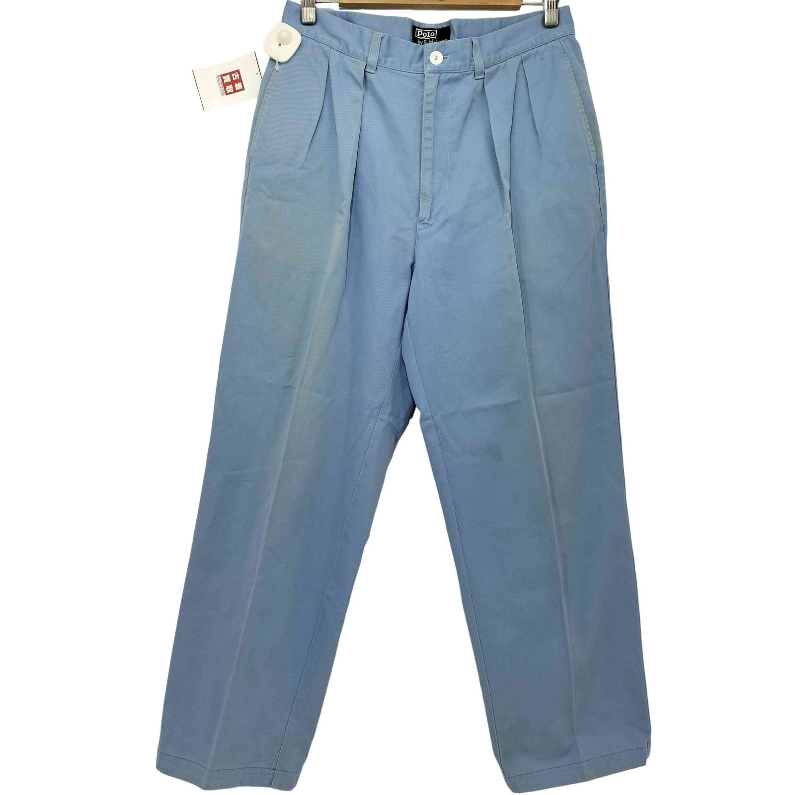 弥*衛様 90s Ralph Lauren 2タック チノパン 水色 W32 L 弥*衛様 90s