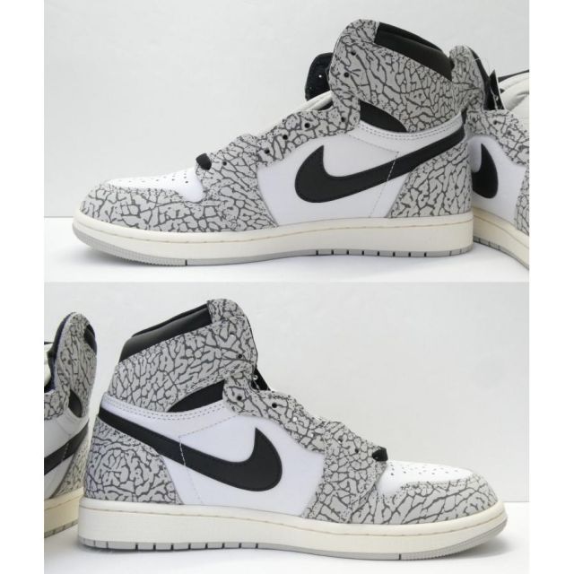 未使用 ナイキ NIKE AIR JORDAN 1 RETRO HIGH OG White Cement
